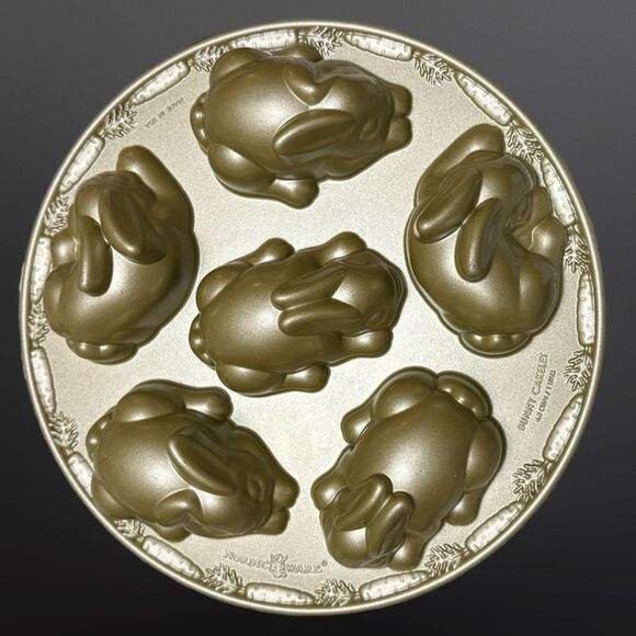 Nordicware Gold Baby Bunny Cake Pan Cakelets - Picture 6 of 7